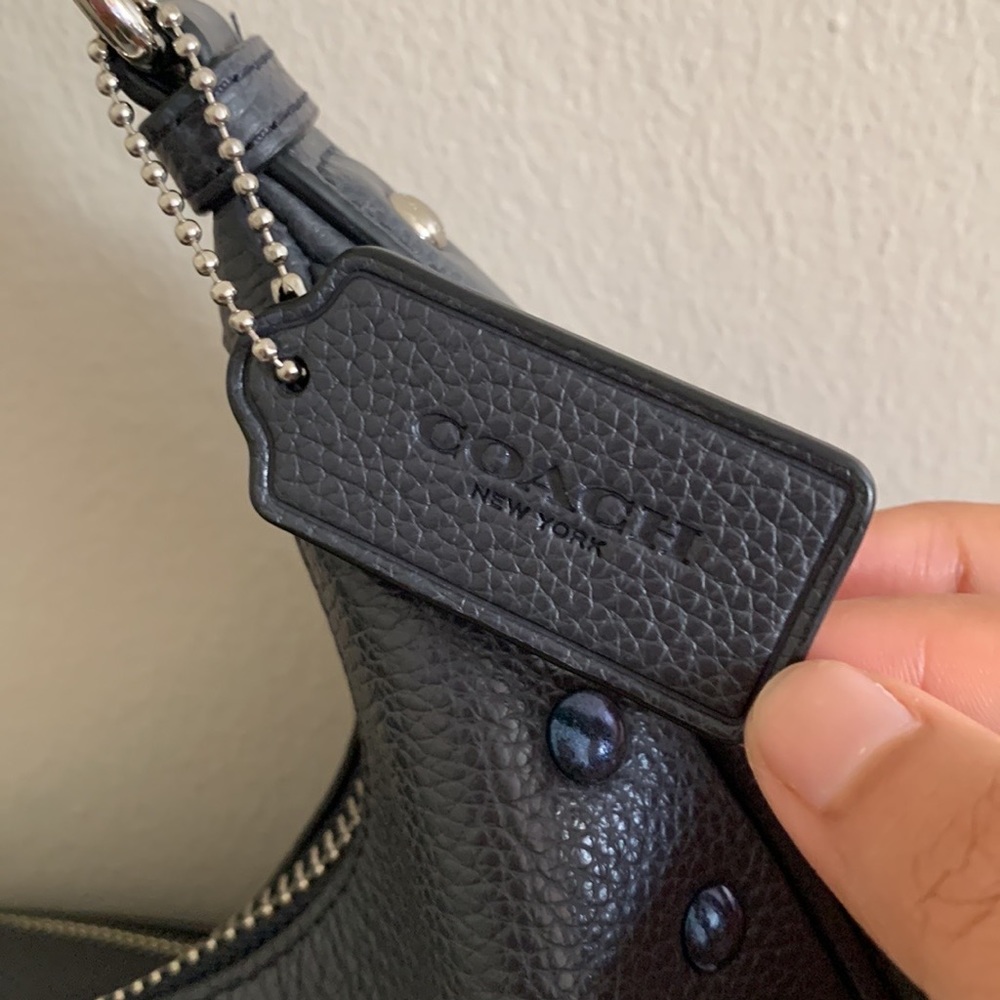 Coach Harley Hobo Blue Leather Cross Body Bag - Picture 4 of 8